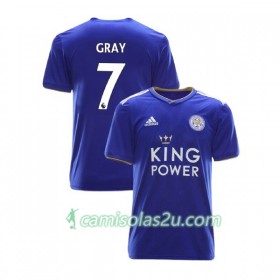 Camisolas de Futebol Leicester City Demarai Gray 7 Equipamento Principal 2018/19 Manga Curta